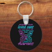Remind Your Loved Ones Suicide Prevention Awarenes キーホルダー (正面)