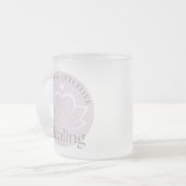 Remind Yourself How Much You're Worth フロストグラスマグカップ (正面左)