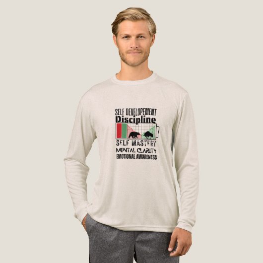 Reminder and motivation | Forex mindset トライブレンドＴシャツ (正面全体)