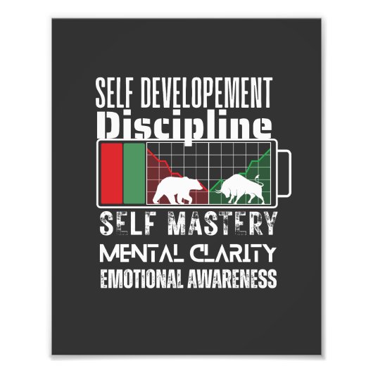 Reminder and motivation | Forex mindset フォトプリント (正面)