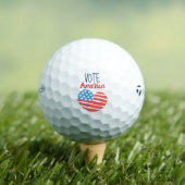 Reminder to 'Vote America' Civic Pride Patriotic  ゴルフボール (インサイチュ 木)