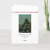 Remingtonの平野(1901年)の古い駅馬車 カード (裏面)