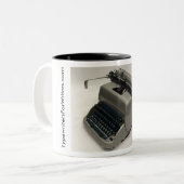 Remingtonの極度Riterのタイプライター ツートーンマグカップ (正面左)
