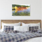 Remington素晴らしによる探検家、ヴィンテージパイオニア キャンバスプリント (インサイチュ (寝室))