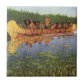 Remington素晴らしによる探検家、ヴィンテージパイオニア タイル (正面)