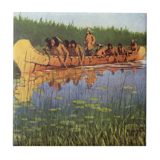 Remington素晴らしによる探検家、ヴィンテージパイオニア タイル (正面)