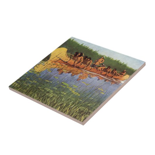 Remington素晴らしによる探検家、ヴィンテージパイオニア タイル (側面)