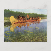 Remington素晴らしによる探検家、ヴィンテージパイオニア ポストカード (正面)