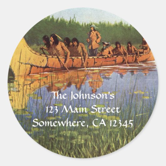 Remington素晴らしによる探検家、ヴィンテージパイオニア ラウンドシール (正面)