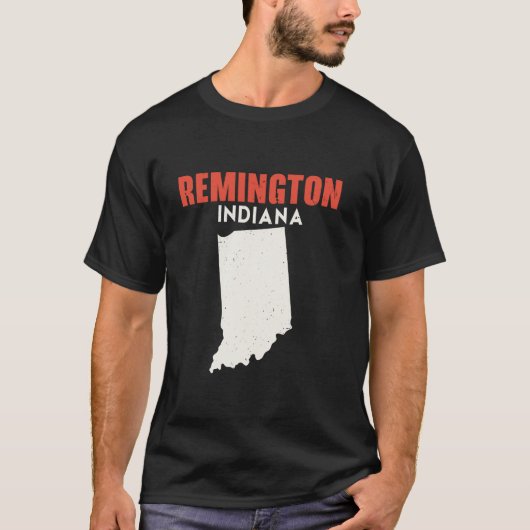 Remington Indiana USA州アメリカトラベルインディアナ Tシャツ (正面)