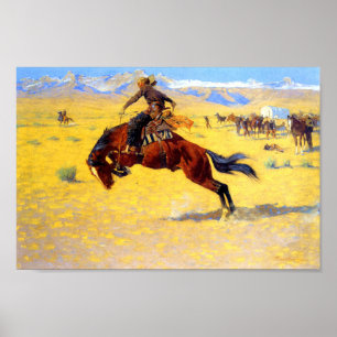 Remington Old West Horse and Cowboy ポスター