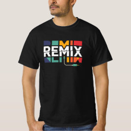 Remix Audio | DJミュージック レトロ幾何学グラフィック Tシャツ