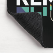 Remix Audio | DJ Music Retro Geometric Graphic マウスパッド (コーナー)