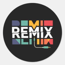 Remix Audio | DJ Music Retro Geometric Graphic