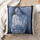 Remix of Clown (1934) oil painting by Mikulas Gala クッション (ブランケット)