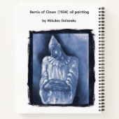 Remix of Clown (1934) oil painting by Mikulas Gala ノートブック (裏面)