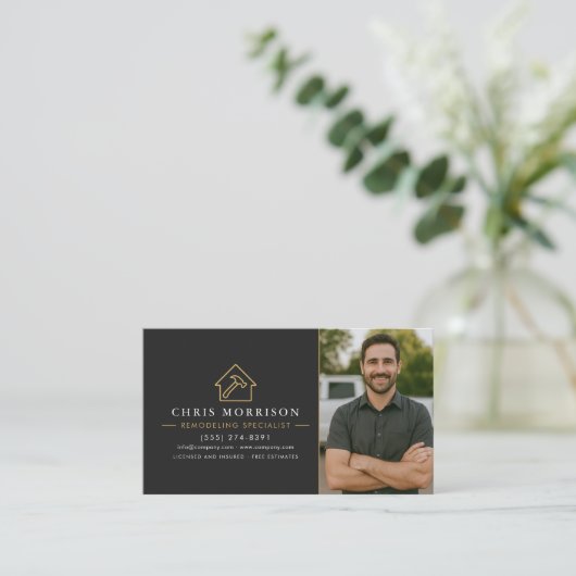 Remodeling Specialist Photo Construction 名刺 (スタンド正面)