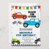 Remote Control Cars party invitation 招待状 (正面/裏面)