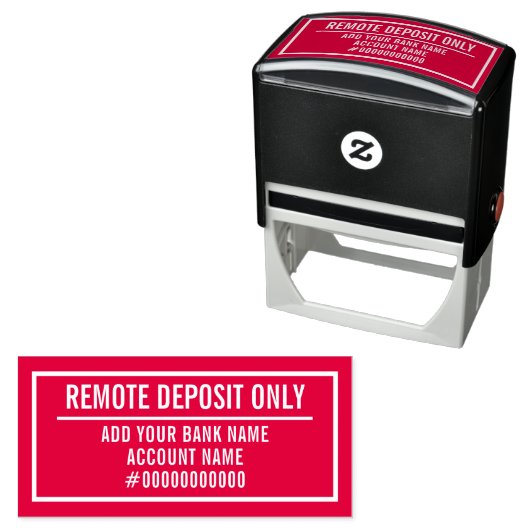 Remote Deposit Only セルフインキングスタンプ (インサイチュ)