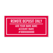 Remote Deposit Only セルフインキングスタンプ (デザイン)