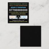 Removal Company Mini 広告's スクエア名刺 (正面/裏面)