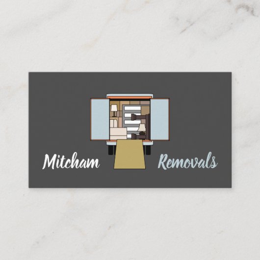 Removal Vanデザイン、Removal Company 名刺 (正面)