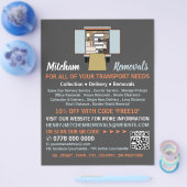 Removal Vanデザイン、Removal Company 広告's チラシ (シングル)