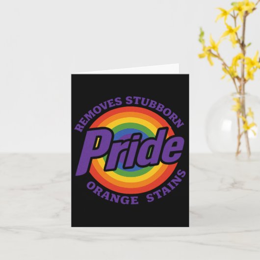 Remove Stubborn Orange Stains Resist Trump Pride M カード (黄色い花)