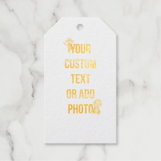 Remove This Design & Add Your Own Design ギフトタグ (正面)