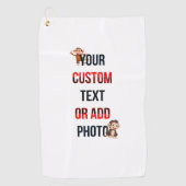 Remove This Design & Add Your Own Design ゴルフタオル (正面)