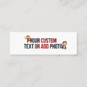 Remove This Design & Add Your Own Design スキニー名刺 (正面)