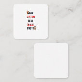 Remove This Design & Add Your Own Design  スクエア名刺 (正面/裏面)