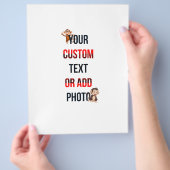 Remove This Design & Add Your Own Design チラシ (手)