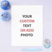 Remove This Design & Add Your Own Design チラシ (シングル)