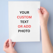 Remove This Design & Add Your Own Design チラシ (手)