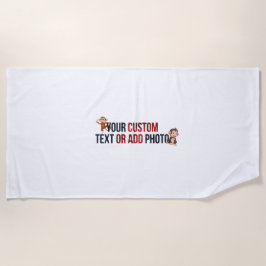 Remove This Design & Add Your Own Design ビーチタオル