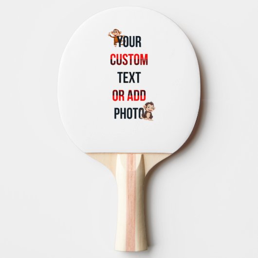 Remove This Design & Add Your Own Design 卓球ラケット (正面)