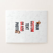 Remove This Design & Add Your Own Design 11" x 14" ジグソーパズル (横)