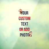 Remove This Design & Add Your Own Design 24" x 18" ウィンドウサイン (シート3)