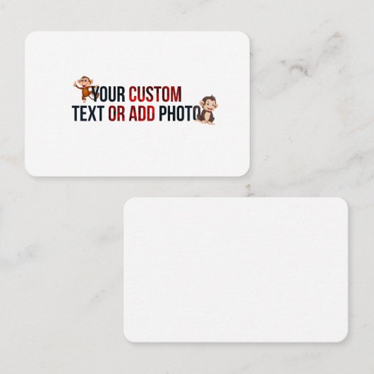 Remove This Design & Add Your Own Design Euro 名刺 (正面/裏面)