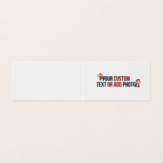 Remove This Design & Add Your Own Design Folded  名刺 (外部フラット)