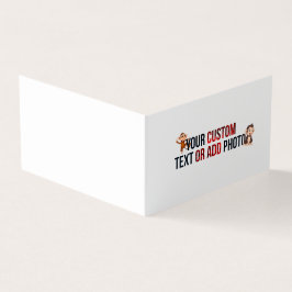 Remove This Design & Add Your Own Design Folded  名刺