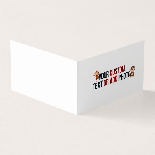 Remove This Design & Add Your Own Design Folded  名刺 (外部)