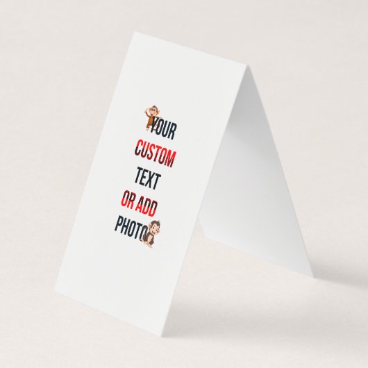 Remove This Design & Add Your Own Design Folded  名刺 (正面)