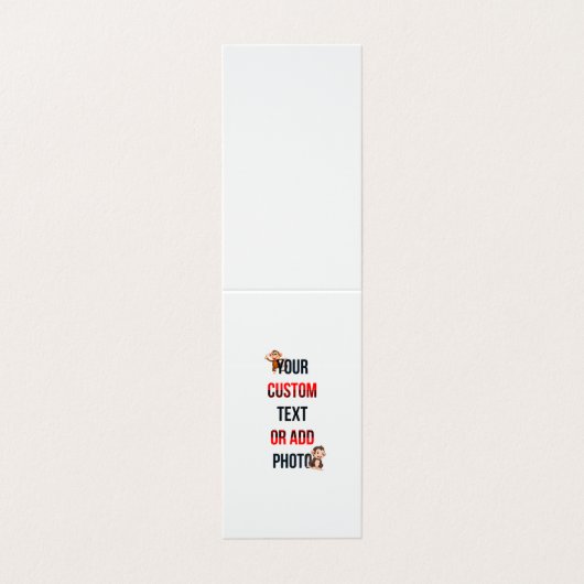 Remove This Design & Add Your Own Design Folded  名刺 (外部フラット)