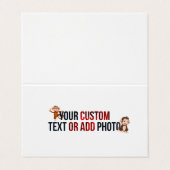 Remove This Design &Add Your Own Design Horizontal 名刺 (外部フラット)