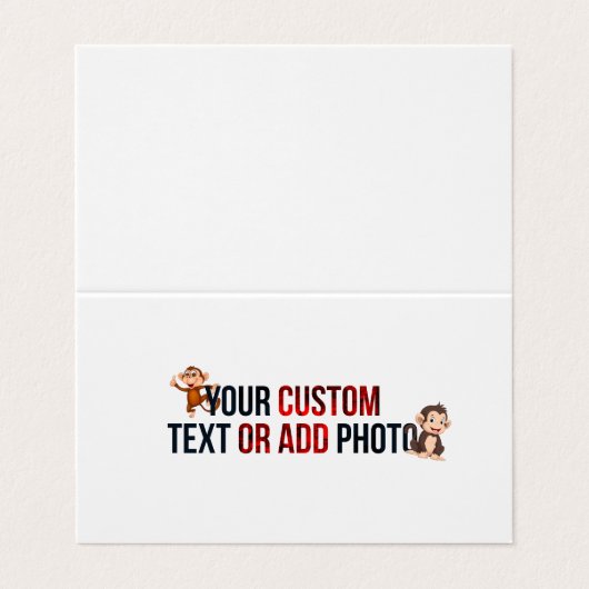 Remove This Design &Add Your Own Design Horizontal 名刺 (外部フラット)