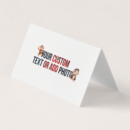 Remove This Design &Add Your Own Design Horizontal 名刺 (正面)