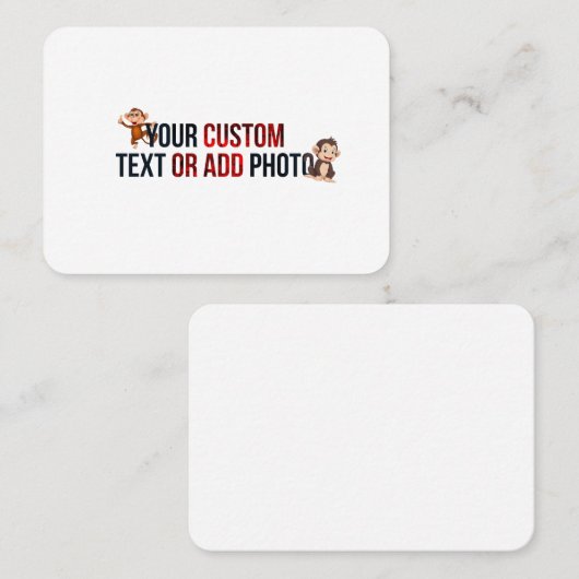 Remove This Design & Add Your Own Design Mighty 名刺 (正面/裏面)