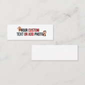 Remove This Design & Add Your Own Design Mini コーリングカード (正面/裏面)